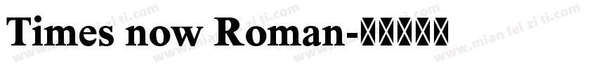 Times now Roman字体转换